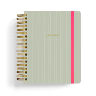 CADERNO SMART PERSONALIZADO COM SEU NOME NA CAPA EM HOTSTAMP | VERDINHO GIZ | TAMANHO A5 90 OU 135 FOLHAS | FOLHAS REPOSICIONÁVEIS