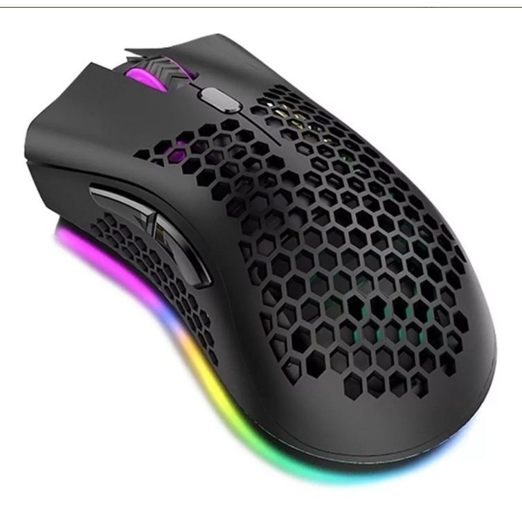 Mouse Gamer Rgb Ambidestro 7200dpi Colmeia Com Drive Macro KP MU007 ...