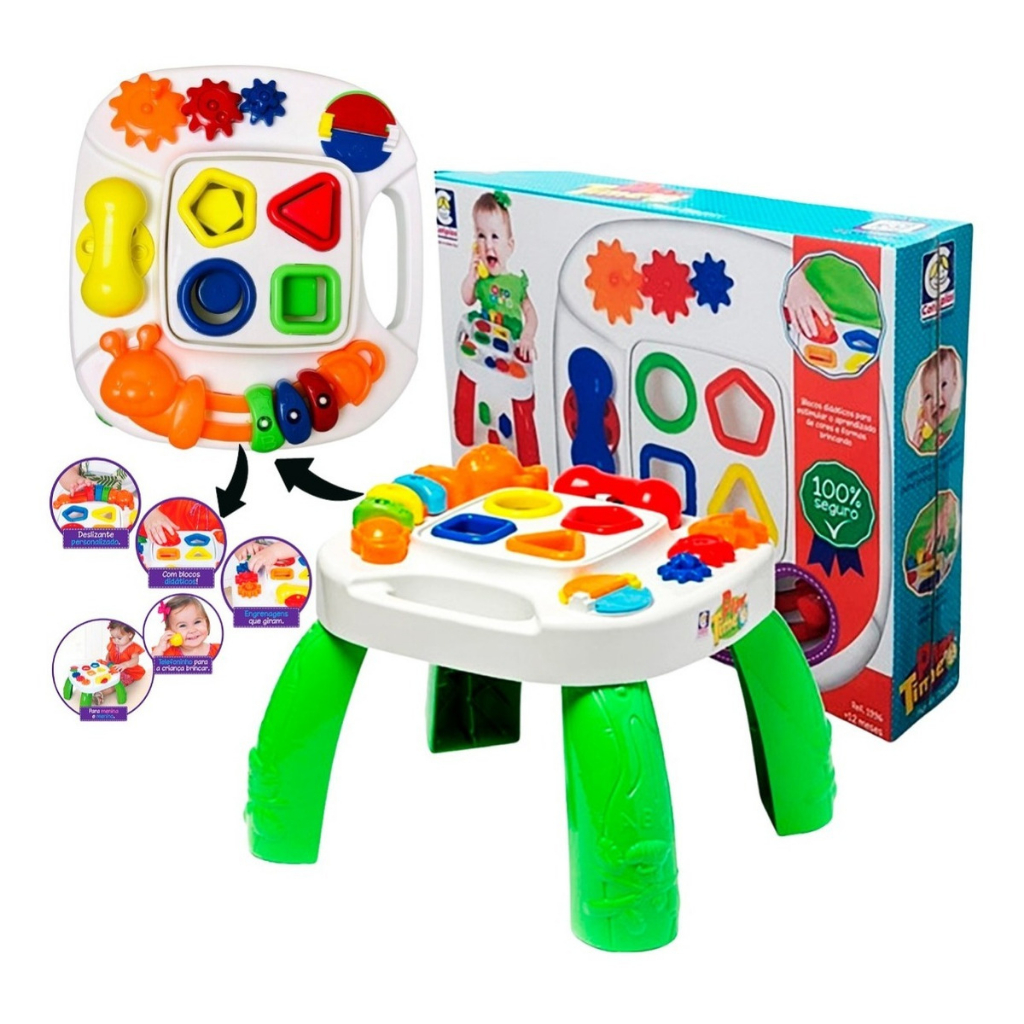 Mesa Divertida Didatica Educacional Play Time Cotiplas
