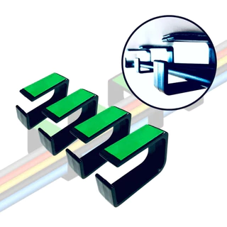 Passa fio Kit Organizador De Cabos para Esconder Fios embaixo de Mesa setup gamer
