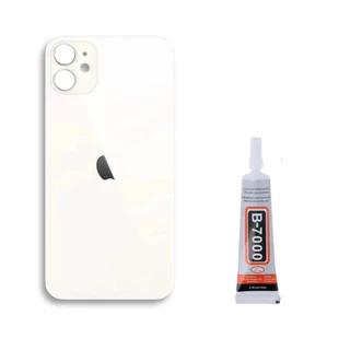 Tampa Vidro traseira para iPhone 11 branca + cola nova a pronta entrega.