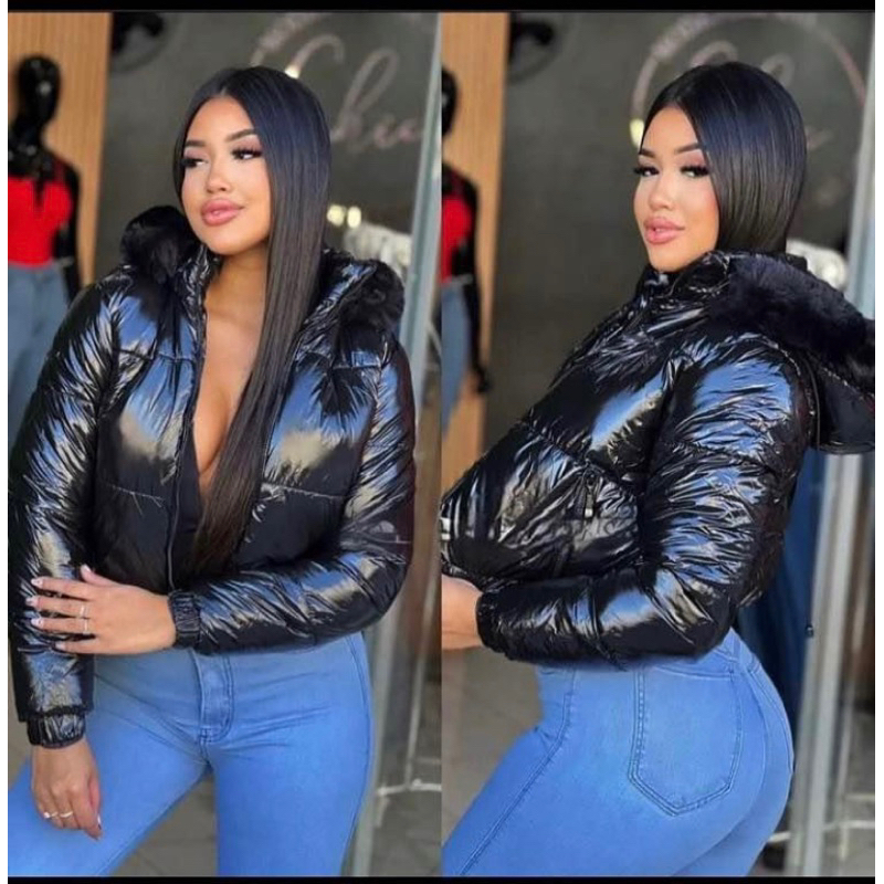 Jaqueta Puffer Forrada com Touca Pelinho Premium