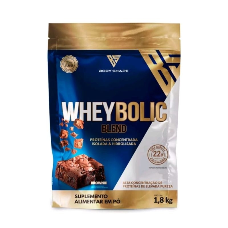 Whey Protein Bolic 1.8kg Concentrado Isolado e Hidrolisado Body Shape