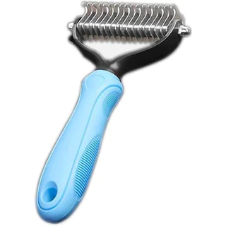 Desembolador de Pelos Longos para Cachorro Gato Pet Escova Pente Rake Pet Shop Groomer Simples e Duplo