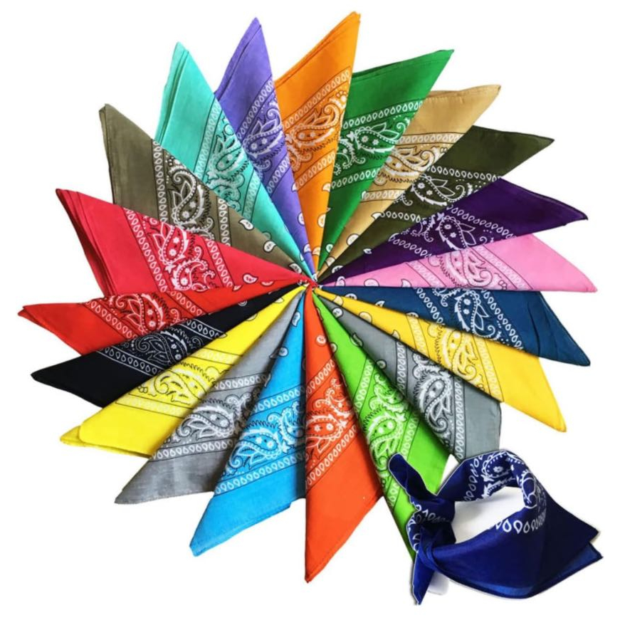 Bandana Lenço Estampada Barato Varias Cores Moda Adulto Blogueira