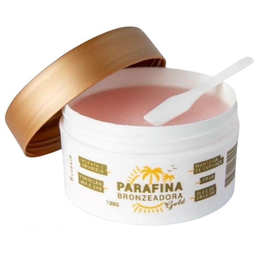 Parafina Bronzeadora Gold Lorkin FPS 8 Bronzeado Dourado + mini ...