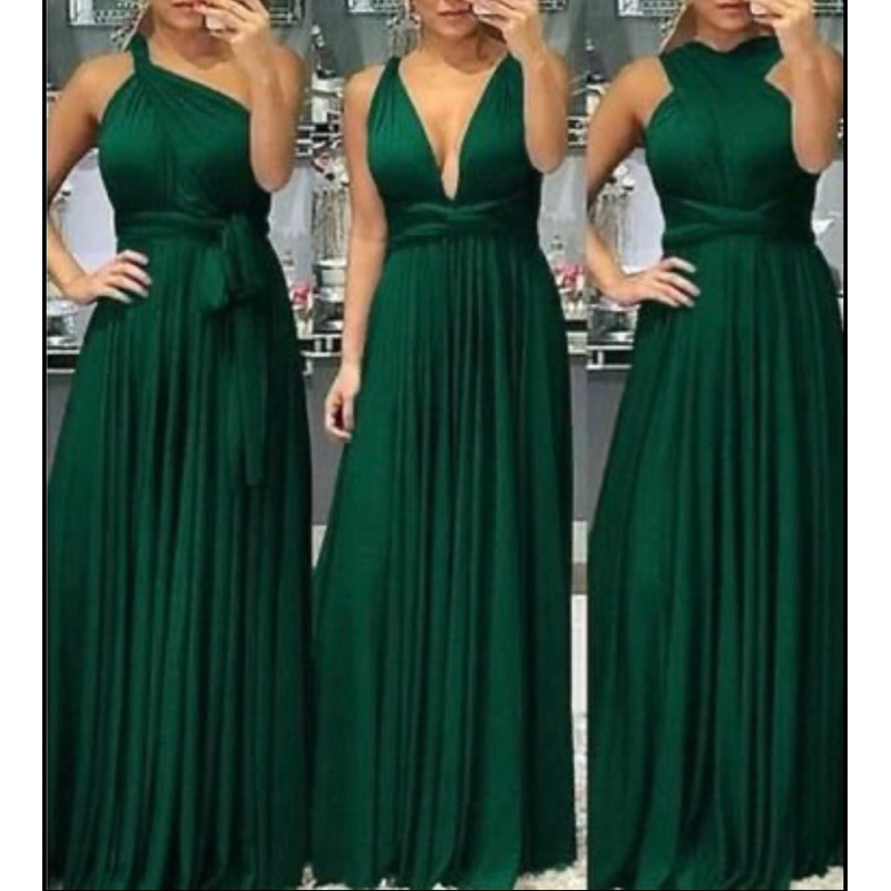 Tons de best sale vestido verde