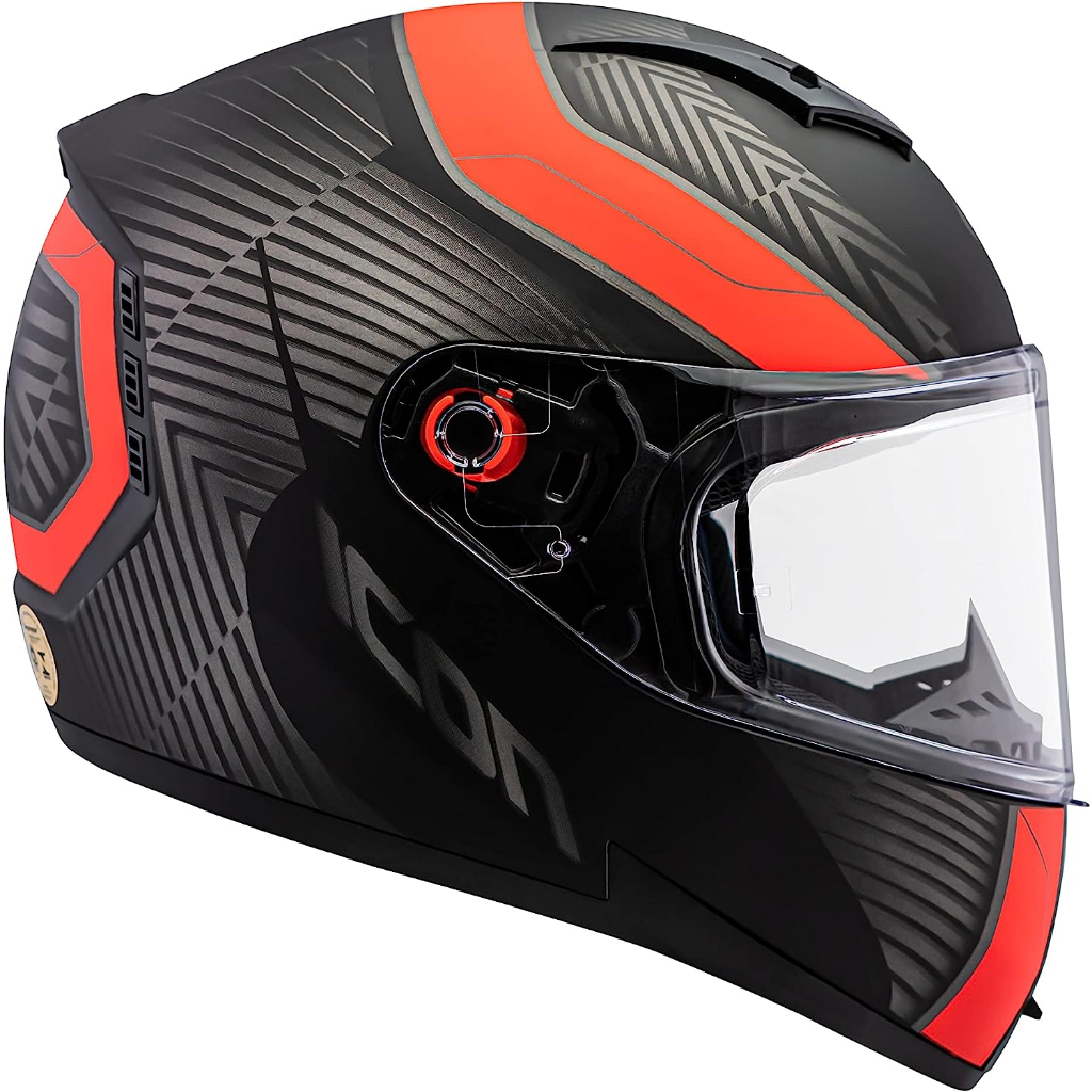 Capacete Moto Peels Icon Shadow Preto Fosco Vermelho Shopee Brasil