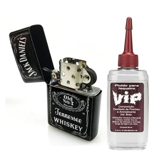 KIT ZIPPO JACK DANIELS + VIP 60ML KIT COMPLETO