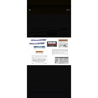kit de adesivos de advertência compatível com Yamaha XTZ 150 Crosser