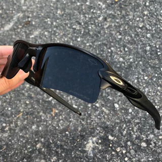 Óculos de sol masculino ciclismo/corrida Estilo Flack 2.0 lente preta