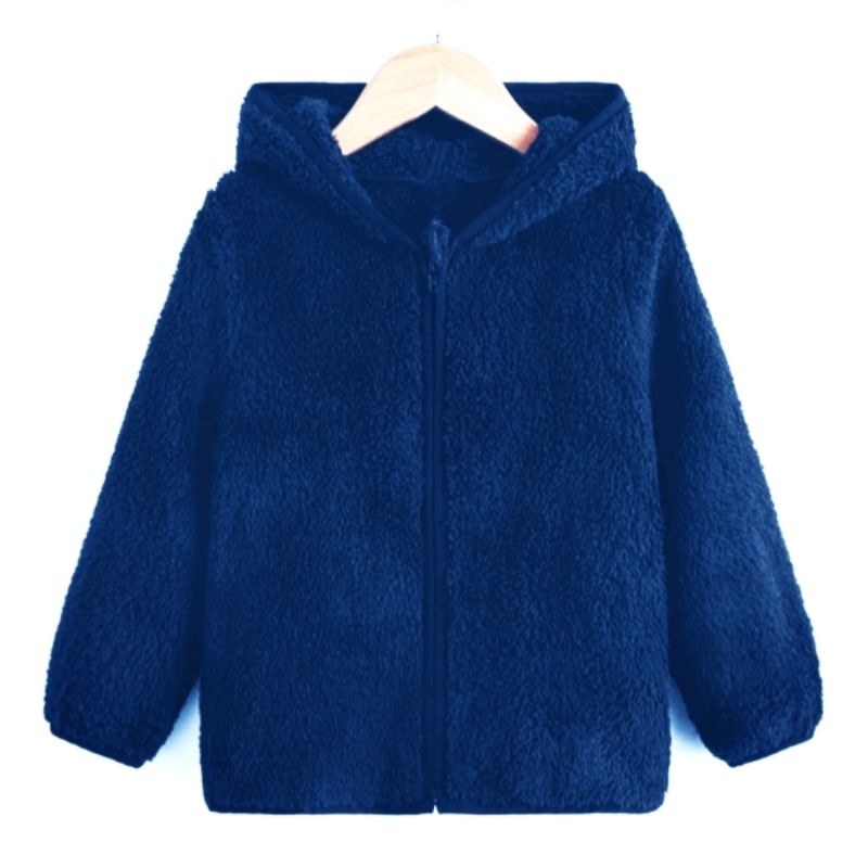 Blusa de Frio Menino Infantil Pelinho com Capuz Touca Tedy Casaco Teddy ...