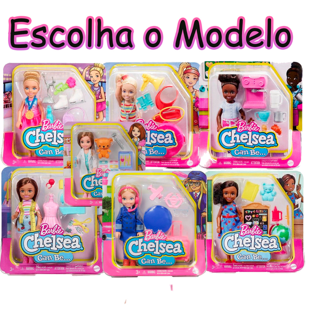 Barbie Chelsea Profissões - Pilota - Mattel GTN90