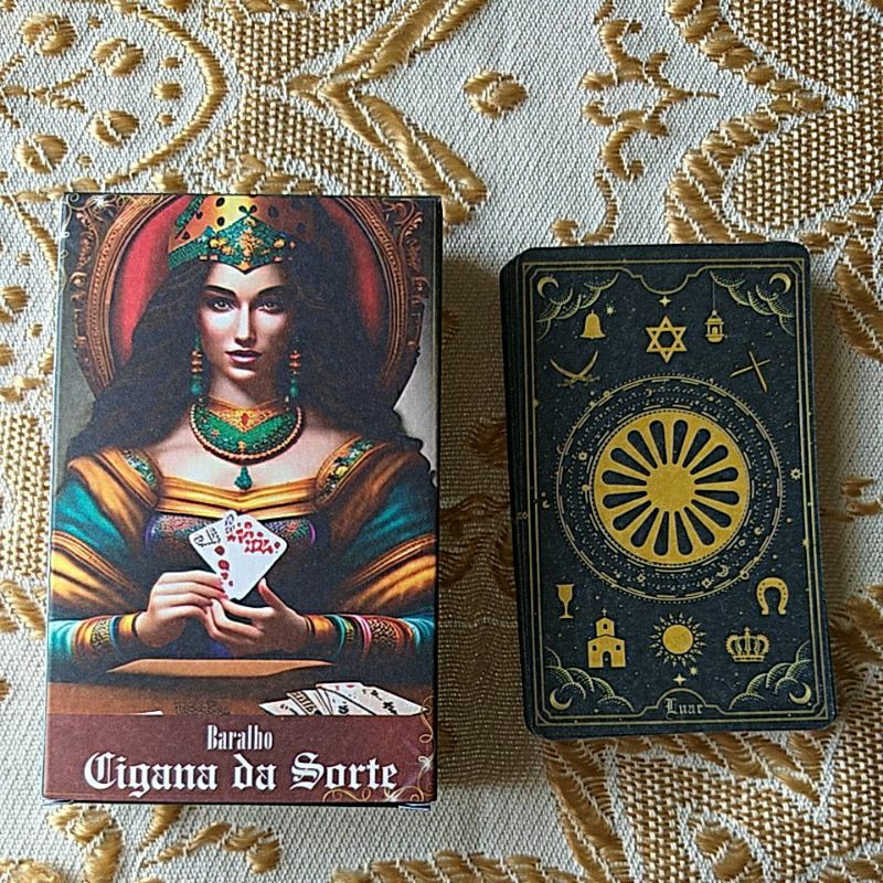 Compra online de Jogo de tabuleiro de mesa de tarô Marchetti Cartas de  adivinhação para família Jogo de cartas de baralho