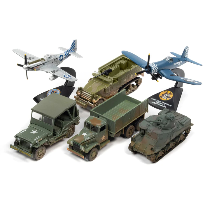 Miniatura Militar Pacific Theater Warriors Set B Johnny Lightning (Vendido Separadamente, valor por unidade)