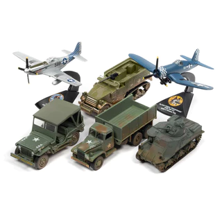 Miniatura Militar Pacific Theater Warriors Set B Johnny Lightning (Vendido Separadamente, valor por unidade)