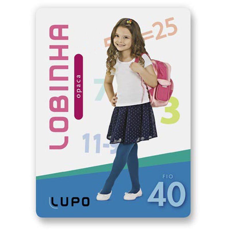 Meia Calça Lupo Lobinha Opaca Fio 40 Infantil