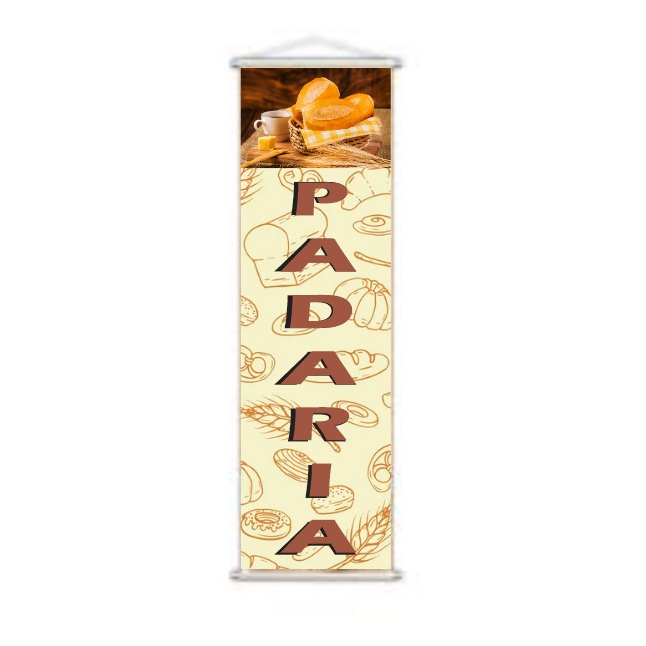Banner Esticadinho PADARIA - 1,00mx0,30cm
