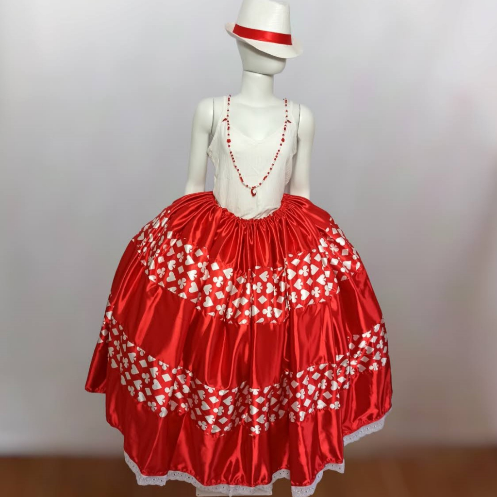 Saia de baralho para malandra pomba gira festa umbanda Shopee