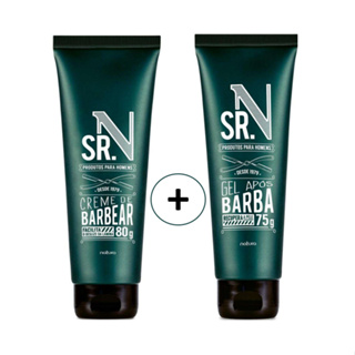 Linha Sr. N Natura Creme de Barbear Gel P s Barba ou Sabonete em Barra