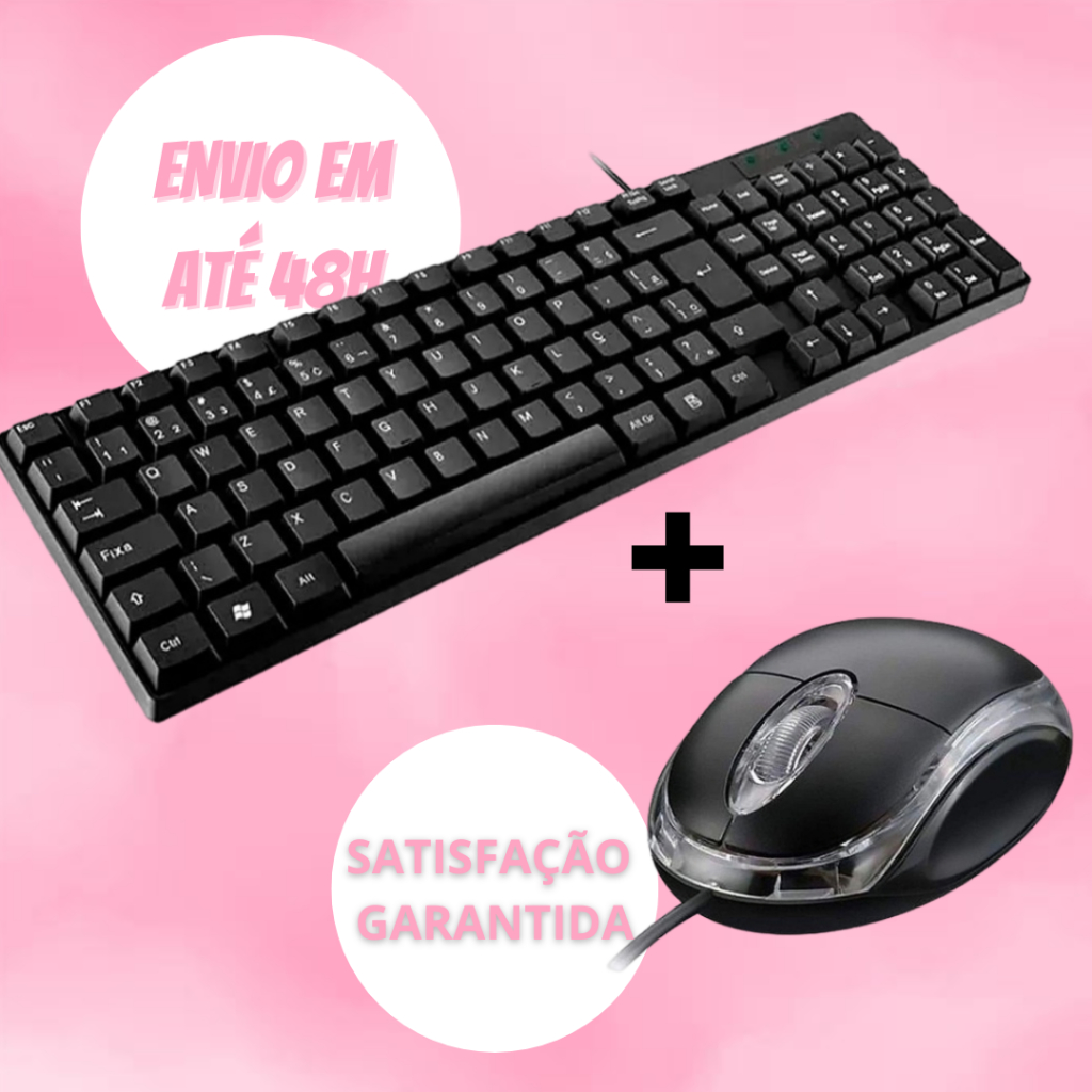 kit teclado e mouse branco em Promoção na Shopee Brasil 2026