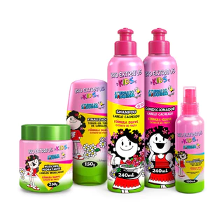 Kit Kids Cabelo Cacheado Bio Extratus Completo - Para Criança
