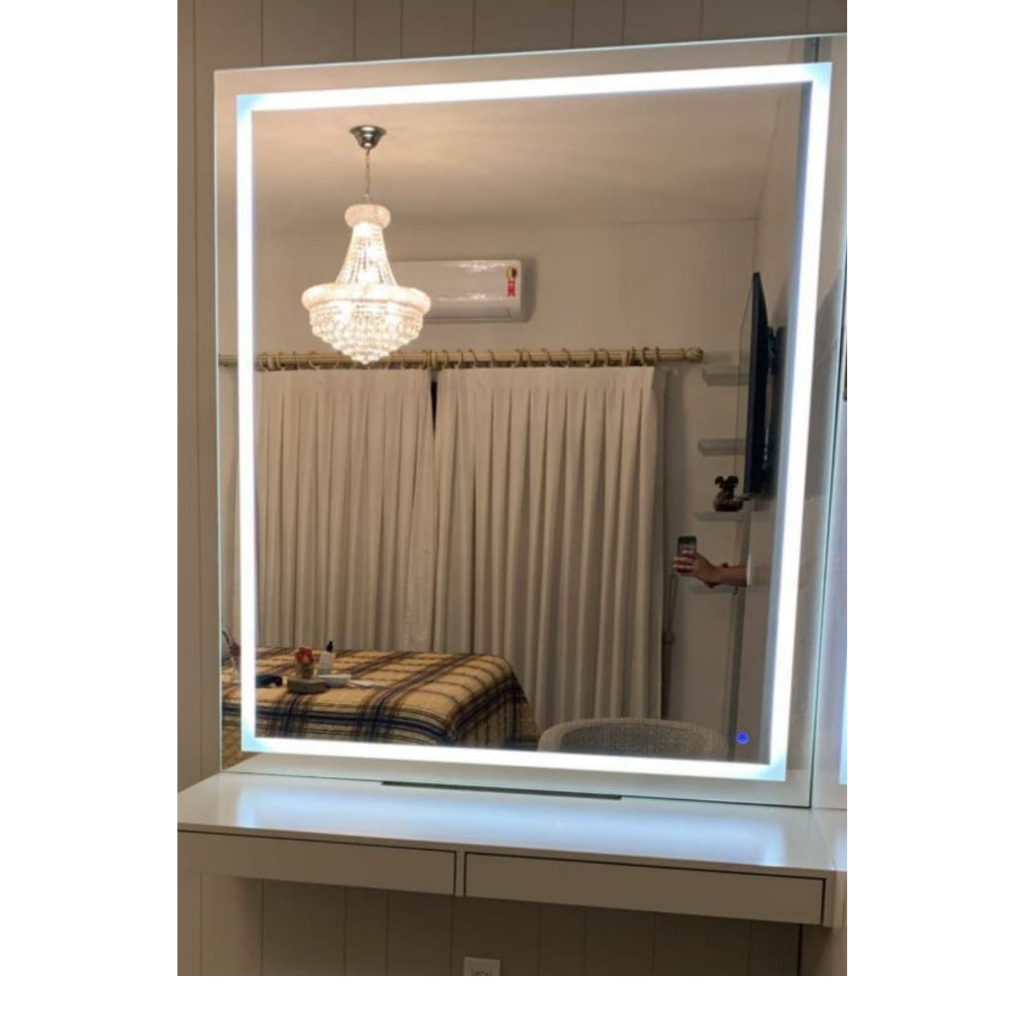 Espelho com Luz de Led 90x90 Touch Screen Branco Frio | Shopee Brasil