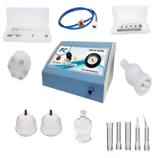 Aparelho Vácuo Endermo Completo Kit Facial E Corporal