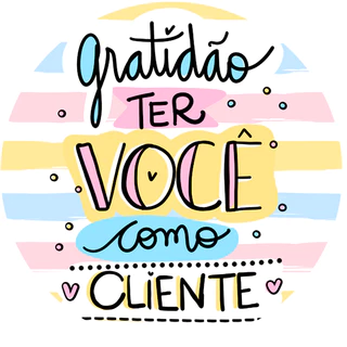 100 ADESIVOS GRATIDÃO TER VOCE COMO CLIENTE