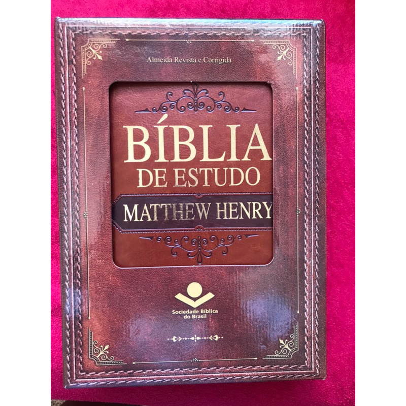 Bíblia de estudo Matthew Henry | Shopee Brasil