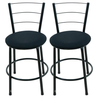 Conjunto 2 Banquetas Baixa Banco Área De Lazer Barzinho