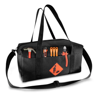 Bolsa Maleta Ferramentas Fundo Reforçado G - Com 8 Divisões Mala de Ferramentas Pronta Entrega