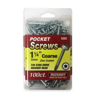 MILESCRAFT - PARAFUSO CABEÇA FLANGEADA - ROSCA GROSSA - 1.25 POLEGADA