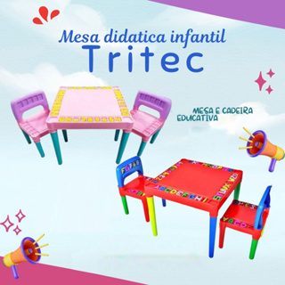 Mesa Didática Tritec + Brinquedo Dinossauro Corrida Gira 360