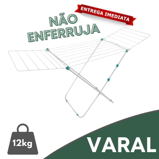 Varal De Chão Reforçado Com Abas Retrátil Grande em Oferta na Shopee