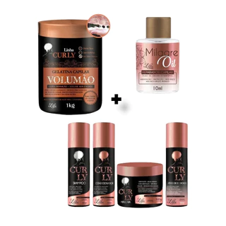 kit Cachos Completo para Definir os Cachos tratar nutrir ideal para transição capilar
