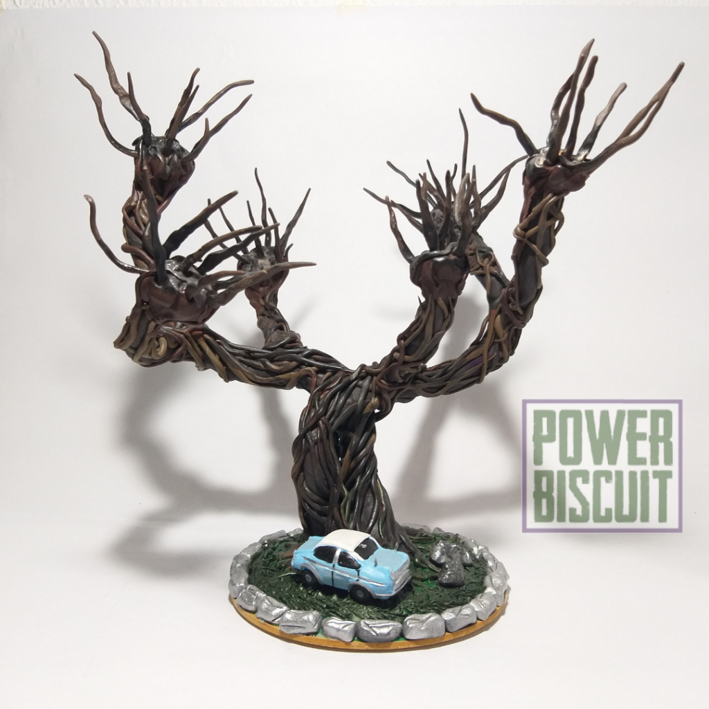 Salgueiro Lutador - Coleção Biscuit Geek Harry Potter Escultura Decoração Ford Anglia Figura de Ação Carro Familia Weasley