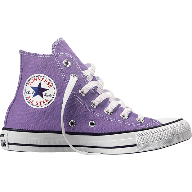 Tênis Converse All Star Cano Alto - Lilás - Chuck Taylor - Botinha - Rock  Star