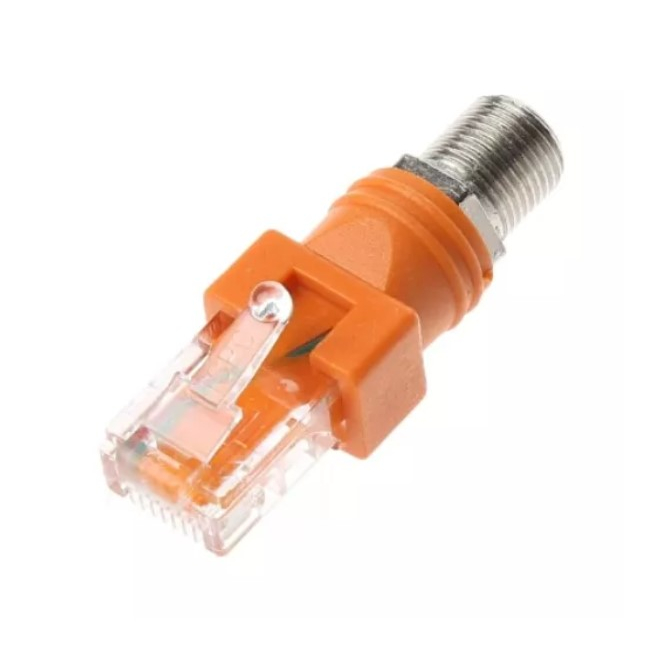 ADAPTADOR RJ 45 PARA CONECTOR F FEMEA MODELO F 32 | Shopee Brasil