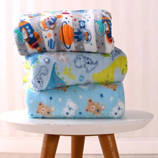 Kit C/3 - Manta Bebe Soft Microfibra Estampada Macio e Quentinho em Oferta na Shopee