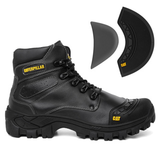 Bota Caterpillar Model 2190 Couro Legitimo Bico Pvc Palmilha