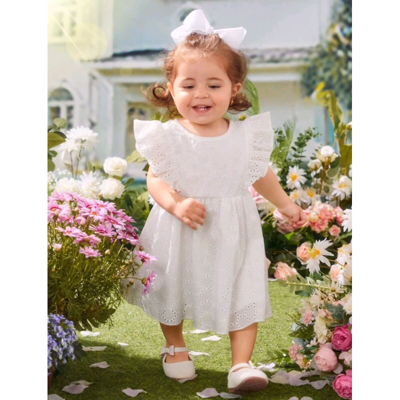 Vestido batizado bebe 6 2024 meses