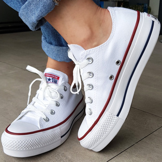 All star best sale branco couro valor