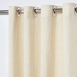 Cortina Rustica Linho Cru Sala Quarto Janela 2,80 M X 2,30 M Altura
