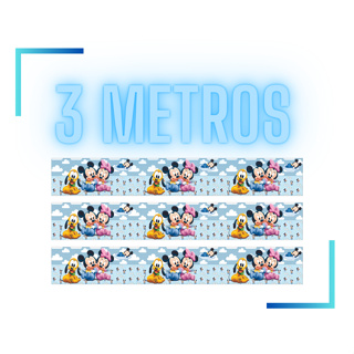 3 METROS DE FAIXAS DECORATIVAS MICKEY