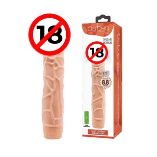 Pênis Realístico Em Silicone Grande Grosso Com Veias Salientes e Vibrador Multivelocidade Silencioso