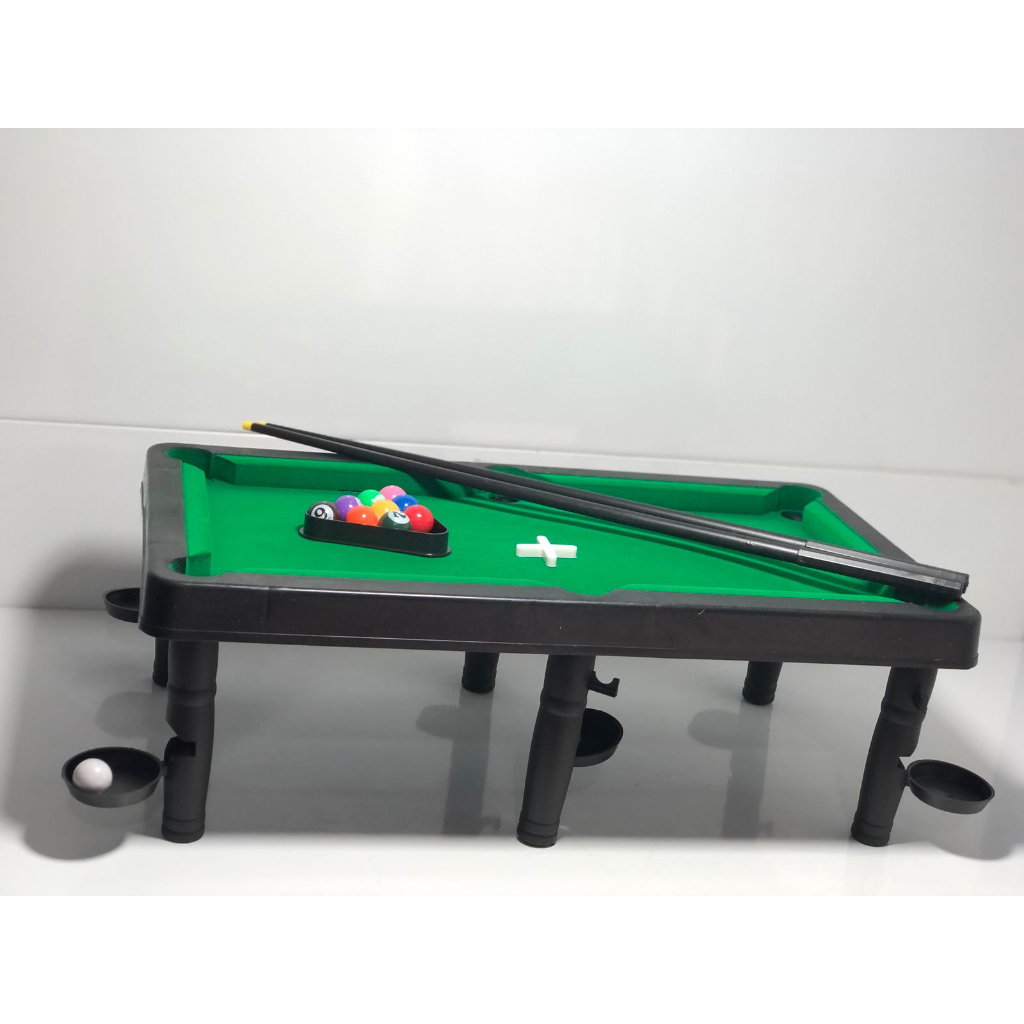 Mini Mesa de Sinuca Bilhar Snooker Infantil Com Pé 2 Tacos 16 Bolas  Triângulo Giz Brinqway BW-117 - BEST SALE SHOP