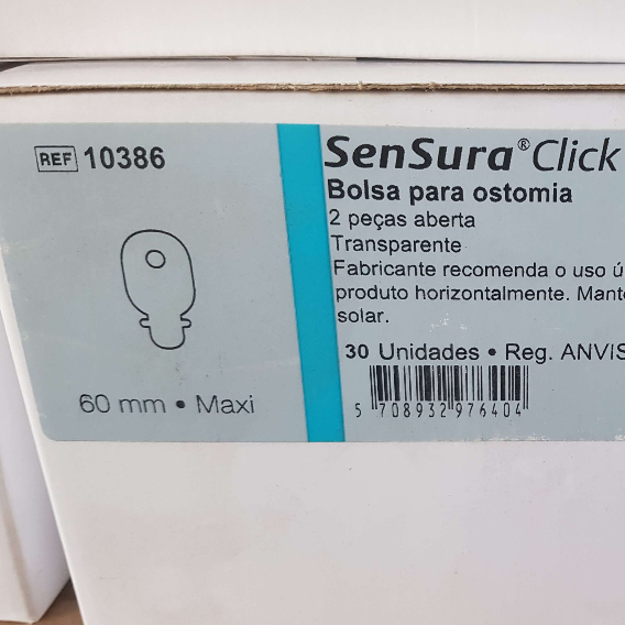 Bolsa Para Colostomia Transparente 60mm Ref. 10386 Coloplast - - Cx. C ...