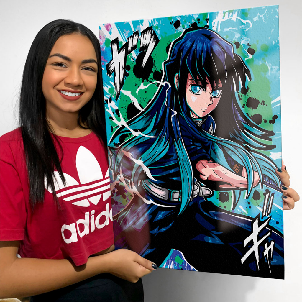 Quadro Tokito Muichiro Demon Slayer Arte Exclusiva Placa Decorativa 