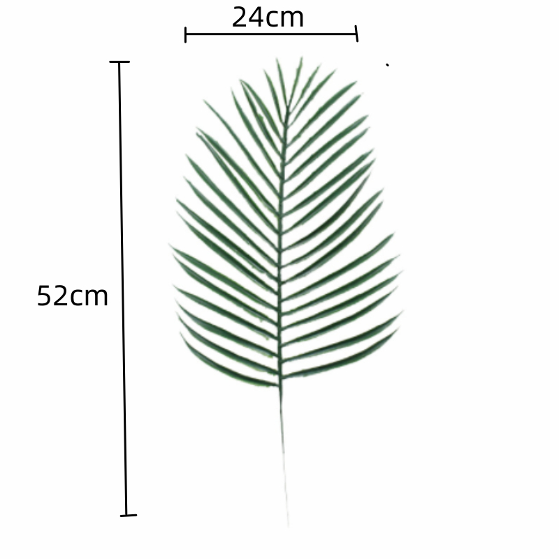 15 Peças Folha Artificial Verde Planta Artificial Decoração De Casamento Jardim De Escritório
